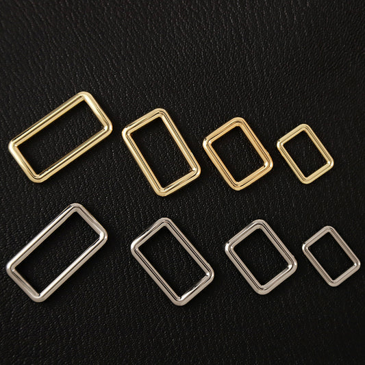 WUTA Leather D Tail Hook Buckle and Metal Roller Pin Buckle DIY Accessories for Bag Buckle-Gold 16mm-2pcs