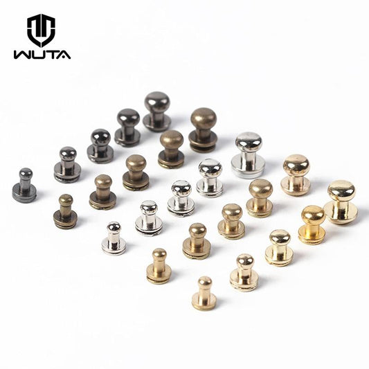 WUTA 50 Pcs Copper Rivets & Burrs,Solid Brass Rivets Studs – WUTA