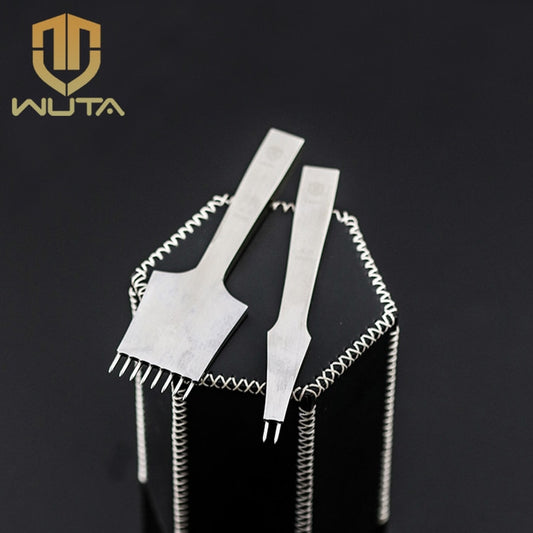 WUTA Leather Chisel Hole Punch Stitching Tool Diamond Pricking