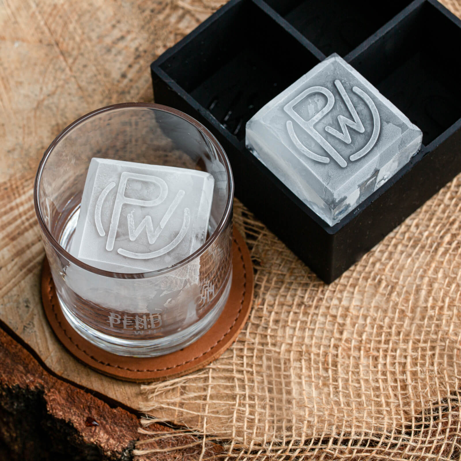 Custom TEXT Ice Cube Mold, Cocktail Whiskey Ice Tray, Customized