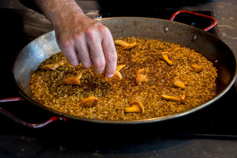 Receta con rebozuelos