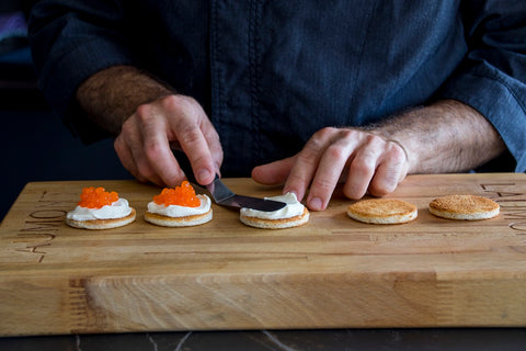 Canapés con trufa