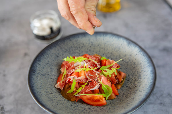 Ensalada con sal trufada