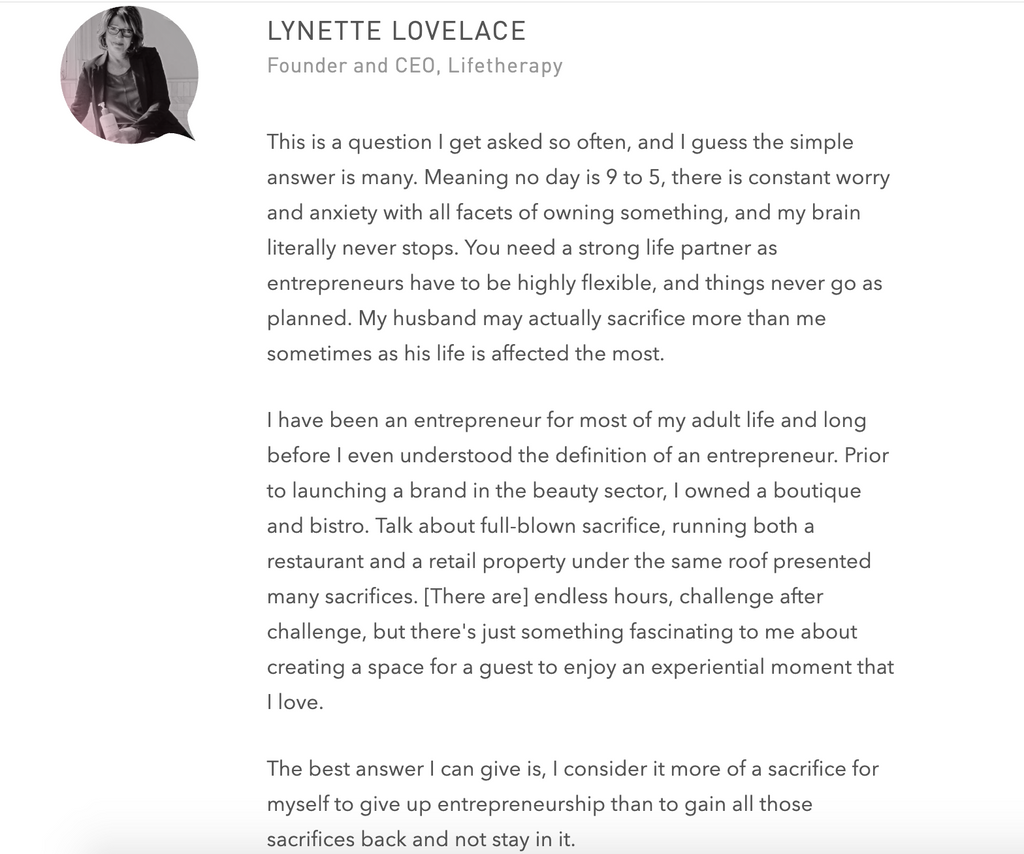 Beauty Independent Lynette Lovelace