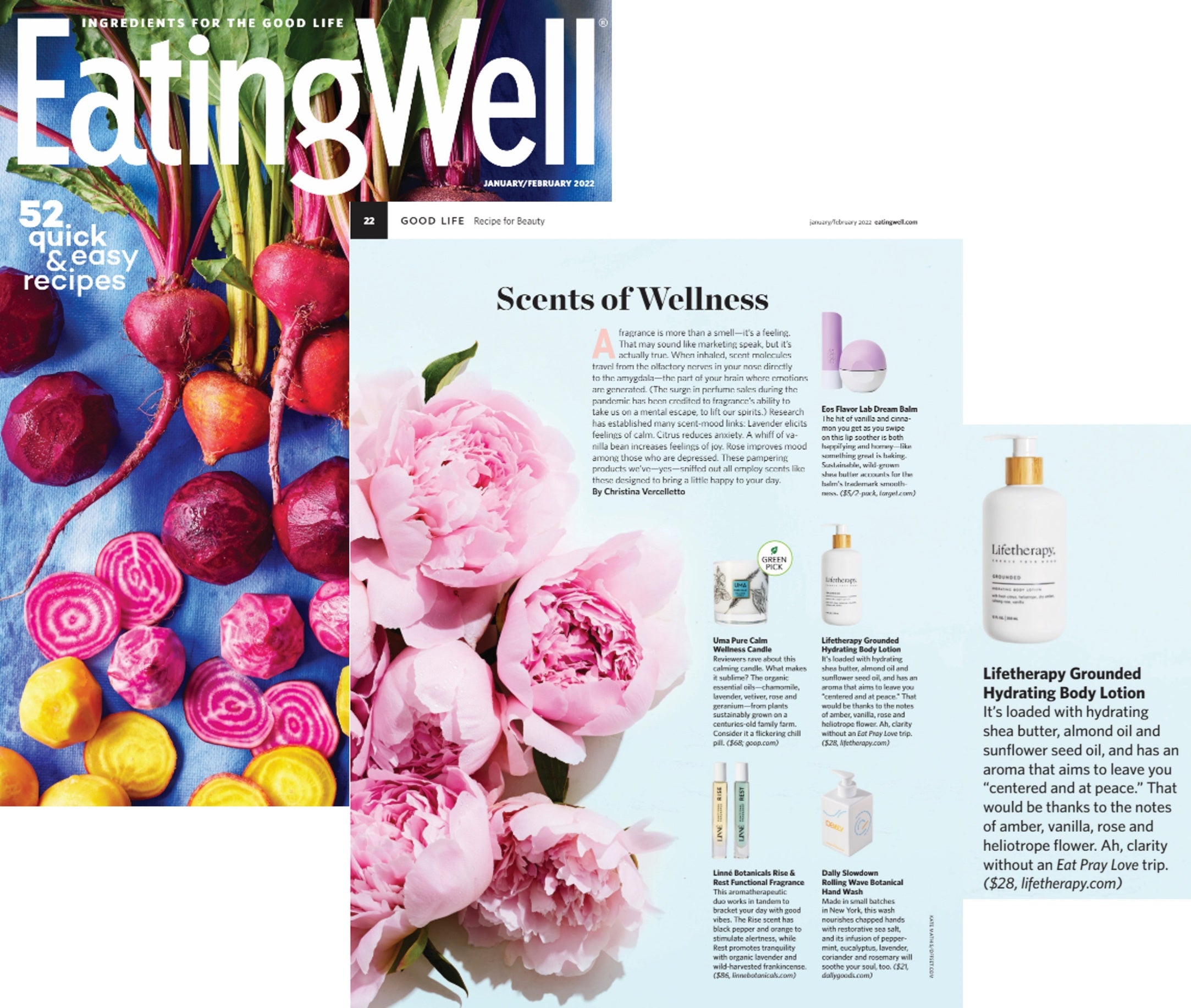 Lifetherapy featured in EatingWell Magazine