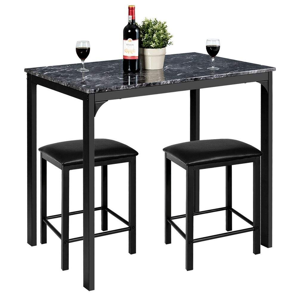 Nuoro 3 Piece Dining Set Counter Height