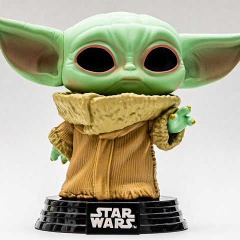 baby yoda vinyl funko pop white