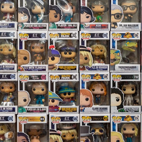 A picture of many Funko POP! figures