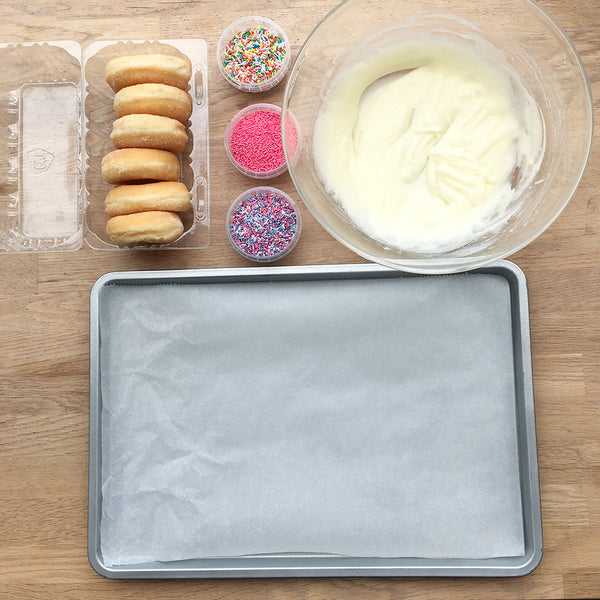 Ingredieenten om je eigen doughnuts te versieren