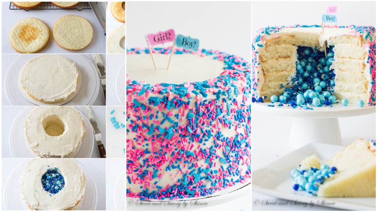 gender reveal cake