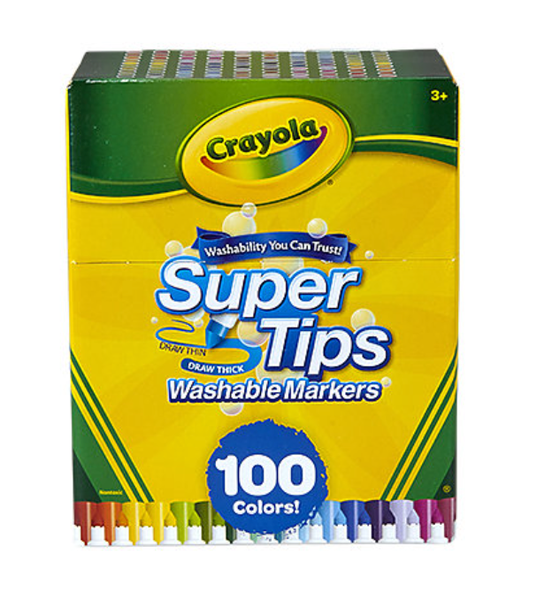 crayola washable fine tip markers 8 color set, classic colors – A