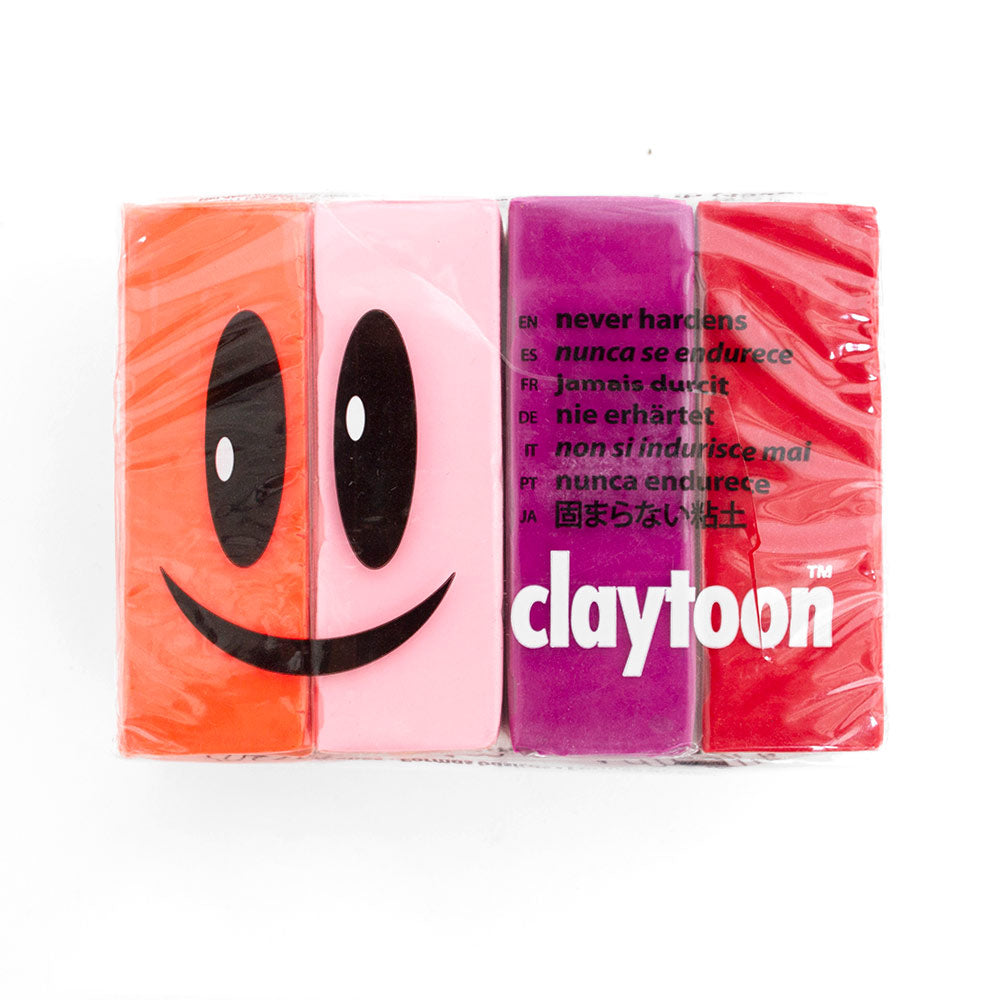 Van Aken Claytoon Clay 4 Pack Sets Assorted Colors A Paper Hat