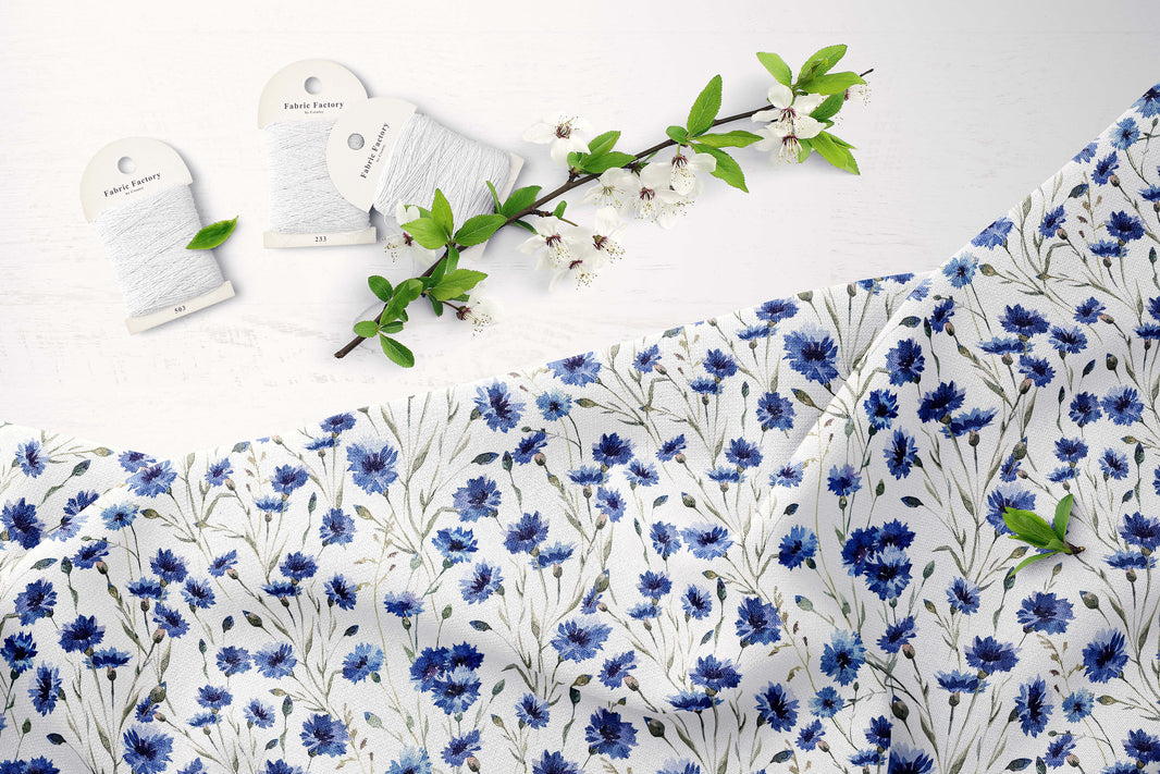 Printed Linen Fabric By The Yard Or Meter | Isole Linen
