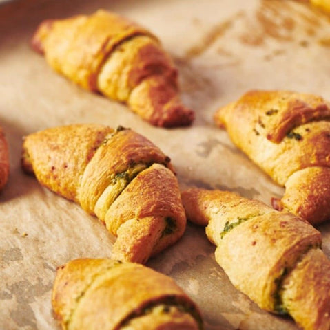 Pesto and Parmesan Croissants