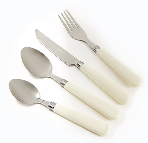 At Home Essentials Cutlery Set 16 Piece - Cream