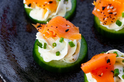 Smoked Salmon & Cucumber Rounds