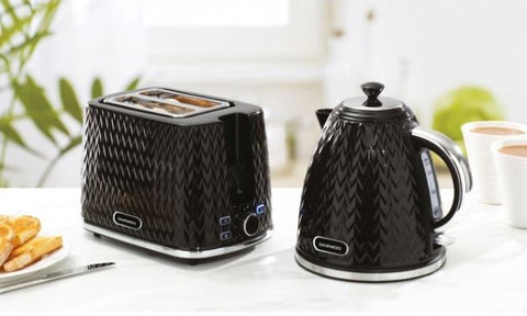 Daewoo Argyle Black Toaster & Kettle