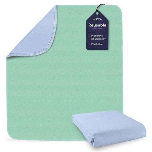 5 Pack, Bed Pad Standard Reusable Underpad Washable 34x36 Green