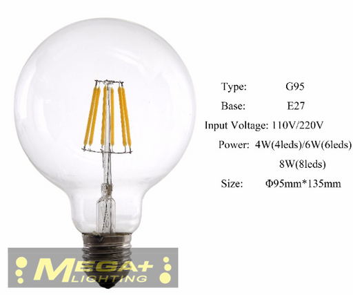 e27 4w led vintage bulb