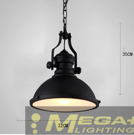 hanging industrial lamp