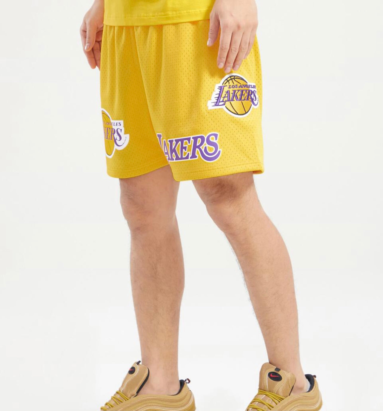 Pro Standard Angeles Lakers Mesh Shorts – Get Fly NYC