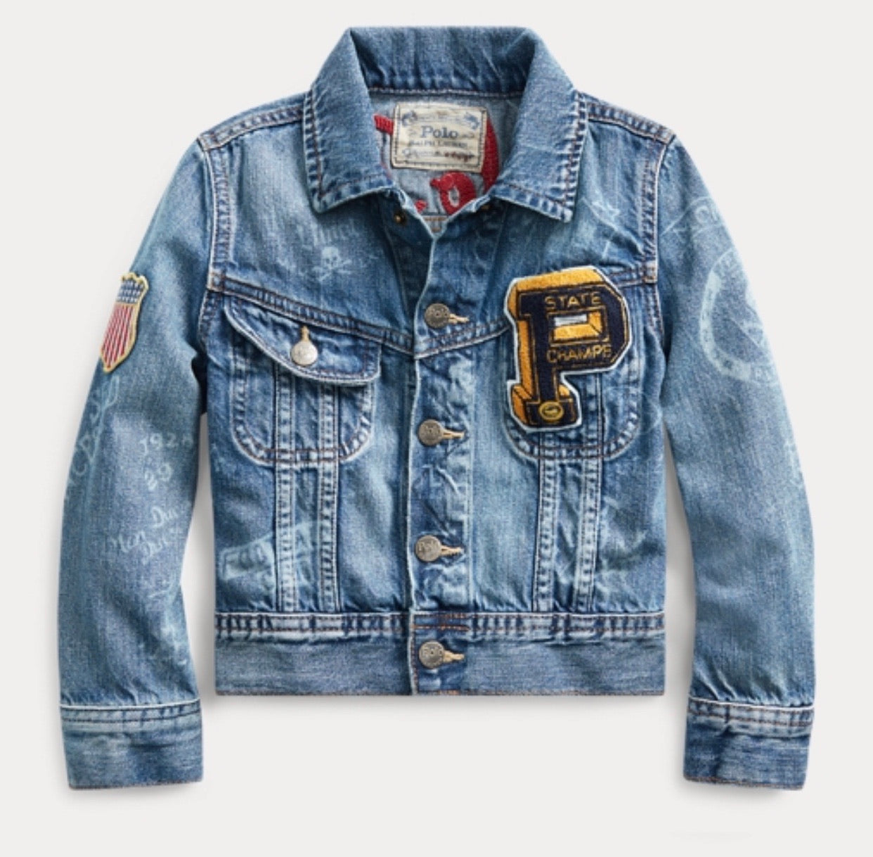 polo with denim jacket