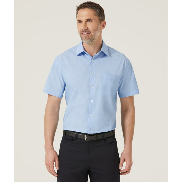 NNT Textured Mens Short Sleeve Shirt (CATJB7) | Corporate Apparel ...