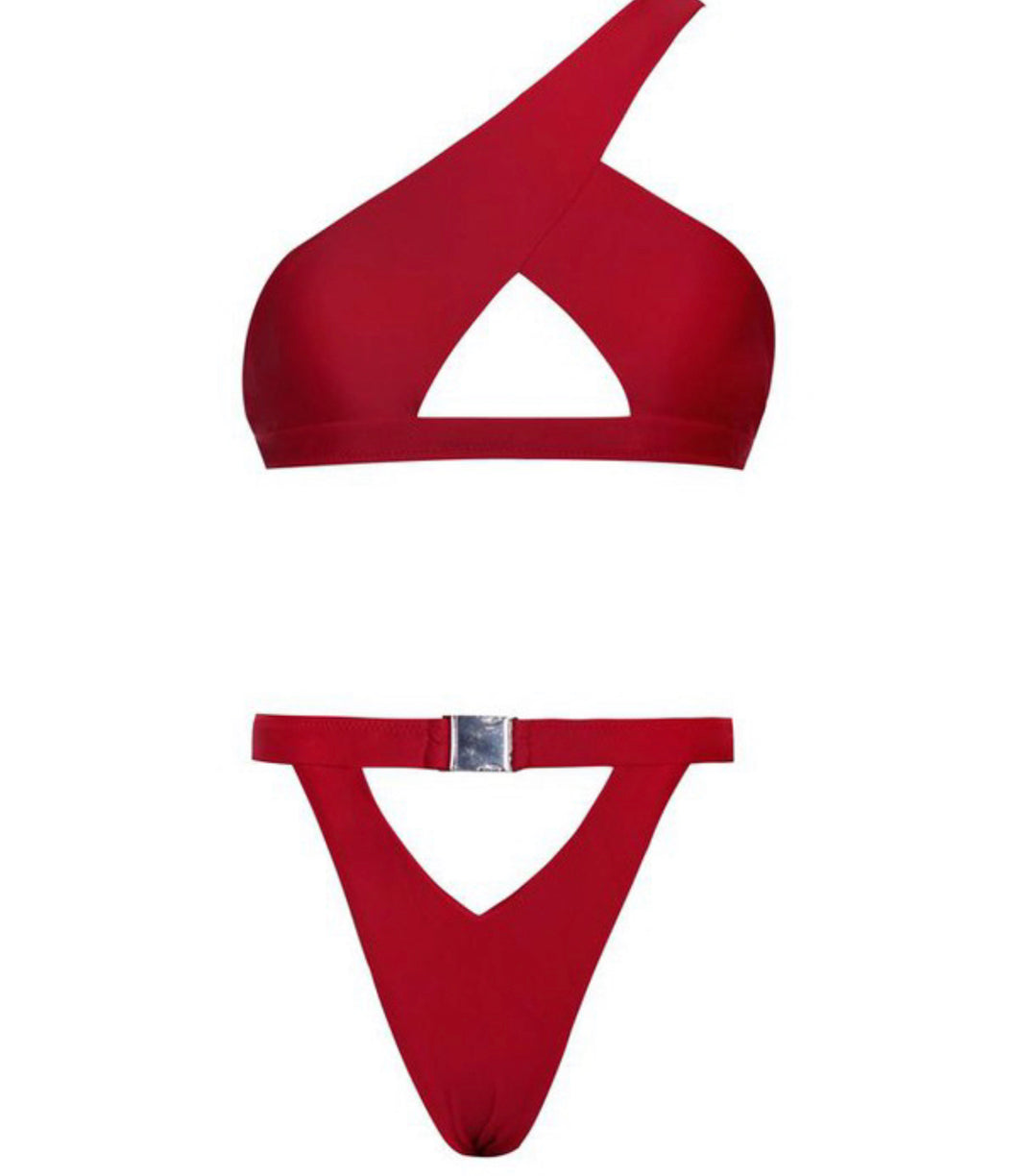 Hydra Red Two Piece Swim Suit