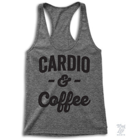 Cardio And Coffee Racerback