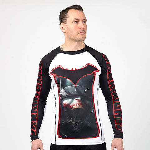 Man Superhero Compression Shirt Long Sleeve Bat Base Layer Underwear
