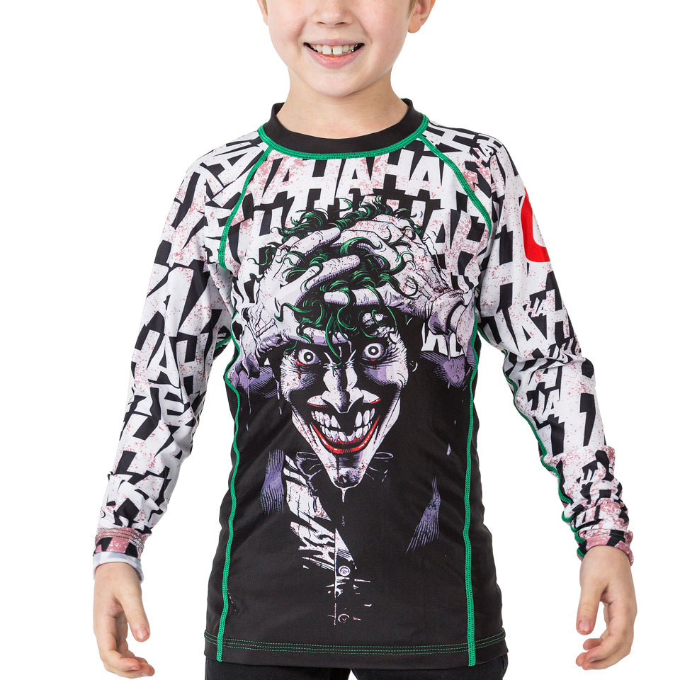 Fusion Fight Gear Batman The Killing Joke Kids BJJ Rash Guard long sleeves