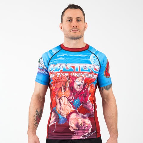 Fusion Fight Gear Black Adam BJJ Rash Guard Compression Shirt