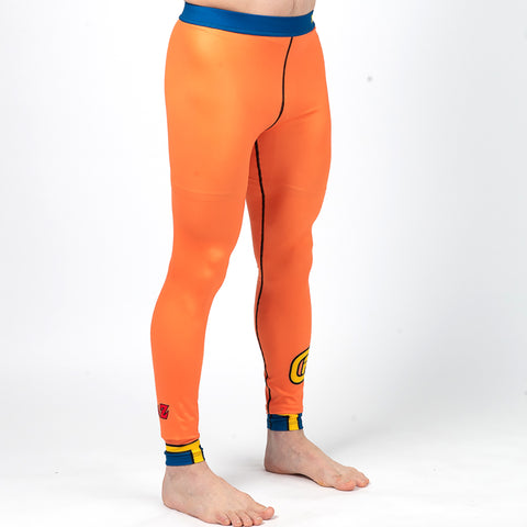 VENUM Compression Long Spats FUSION Orange/Yellow - Fighters Shop Bull  Terrier