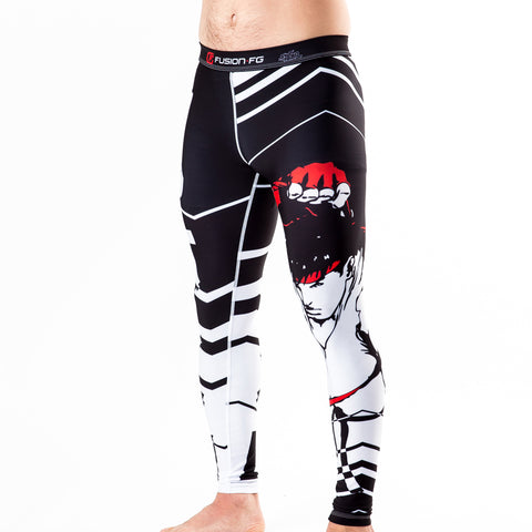 Fusion Fight Gear She-Ra Women's Black BJJ Spats Leggings Compression Pants  (X-Small)