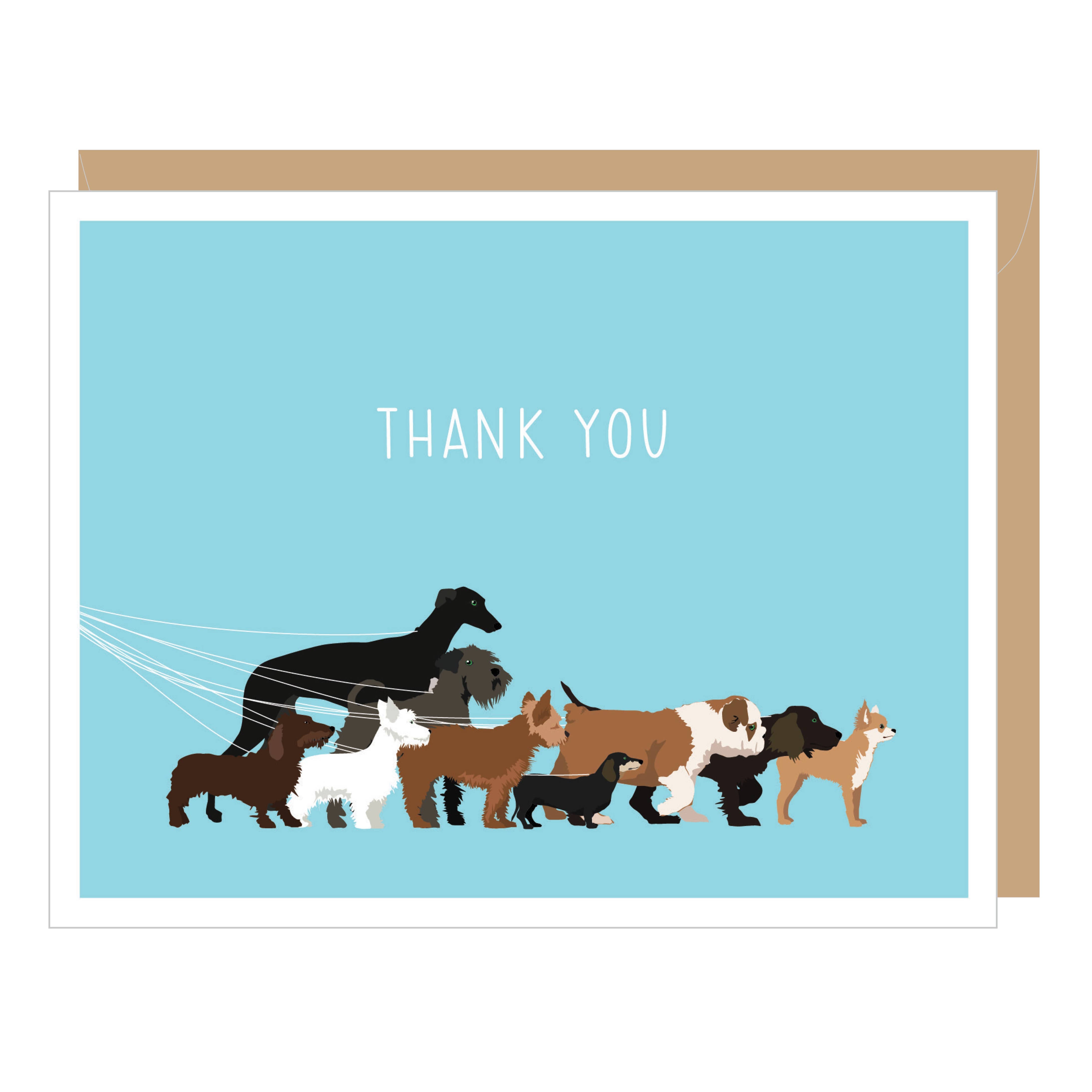 Dogwalk Thank You Card