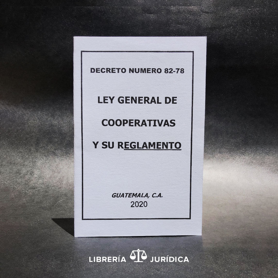 Ley General De Cooperativas— Libreria Juridica