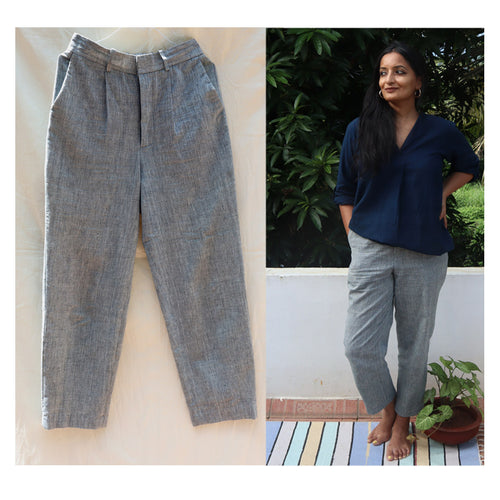Handloom high waist trousers for women – Ela Label