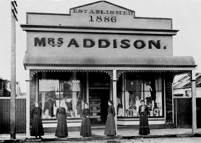 Historic photo of Addisons Clothing Hokitika