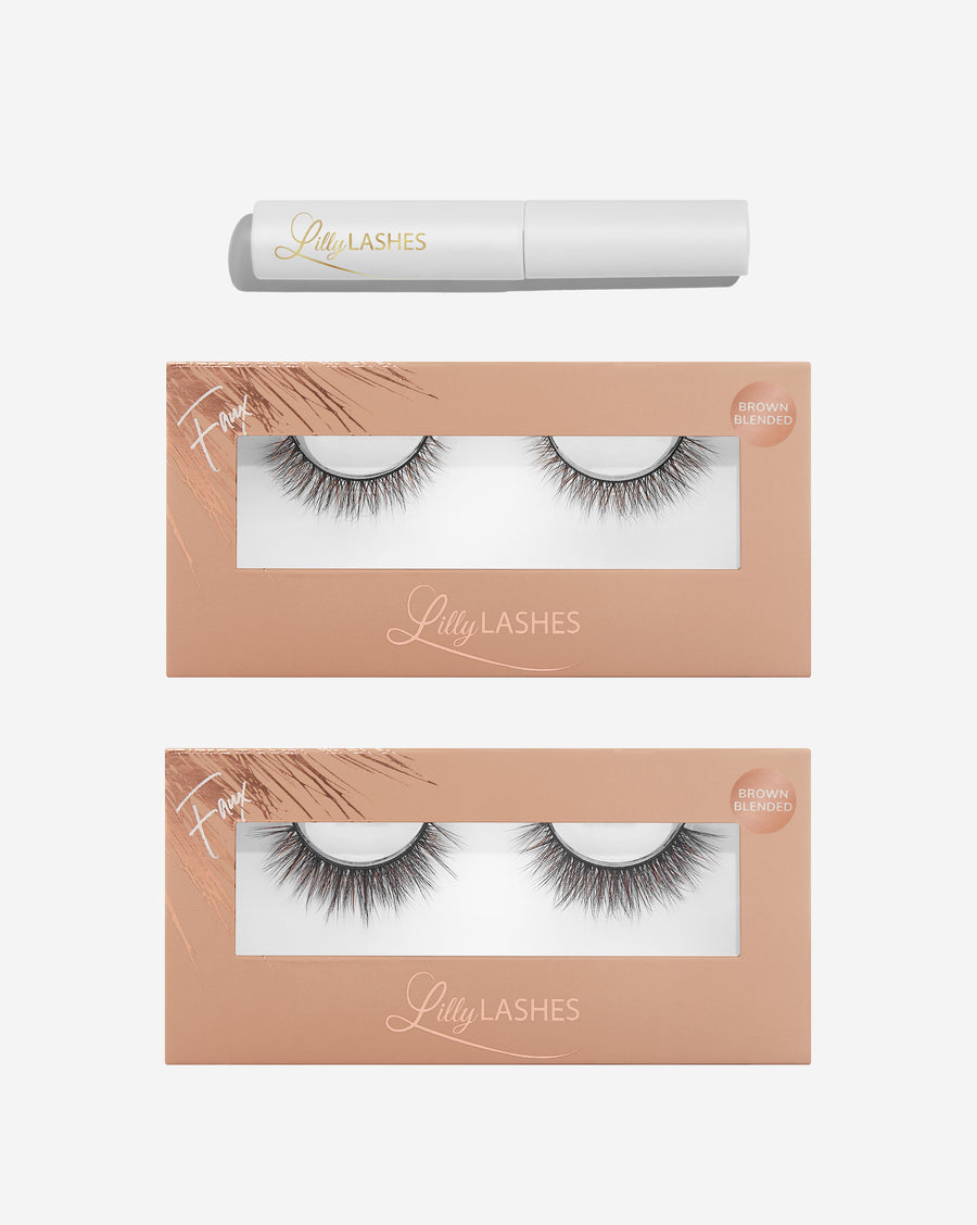 Lilly Lashes | Bundle | Brown Blended 