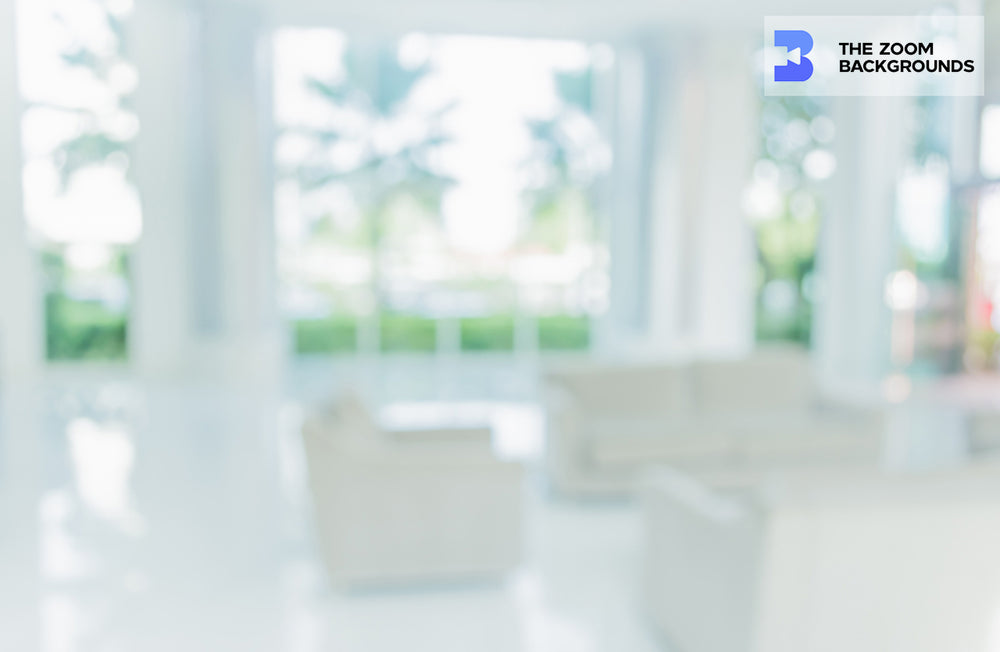 Blur Living Room Image Backdrop Use Zoom Background – 