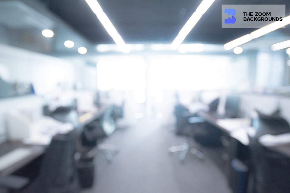 Blurred Office Interior For Business Concept Zoom Background –  