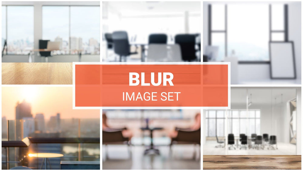 Blur Office Zoom Backgrounds Set (28 images)+ FREE e-book –  
