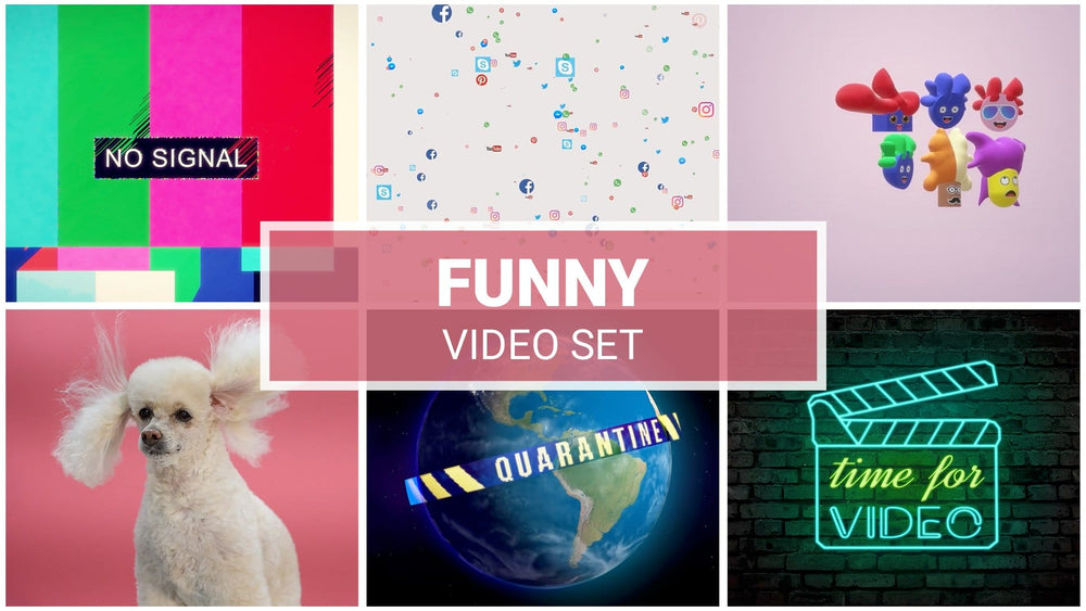 Funny Zoom Backgrounds Video Set (9 videos) + FREE e-book –  