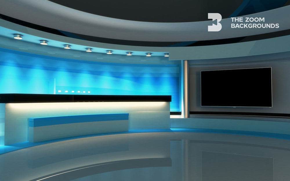 Newsroom Background For Zoom A Virtual News Studio Thezoombackgrounds Com