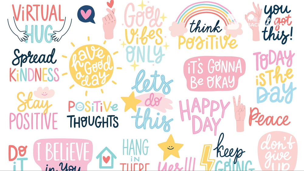 Stay Positive Zoom Backgrounds – 