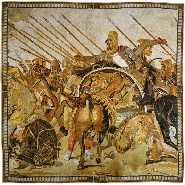 The Battle of Issus Mosaic Pocket Square