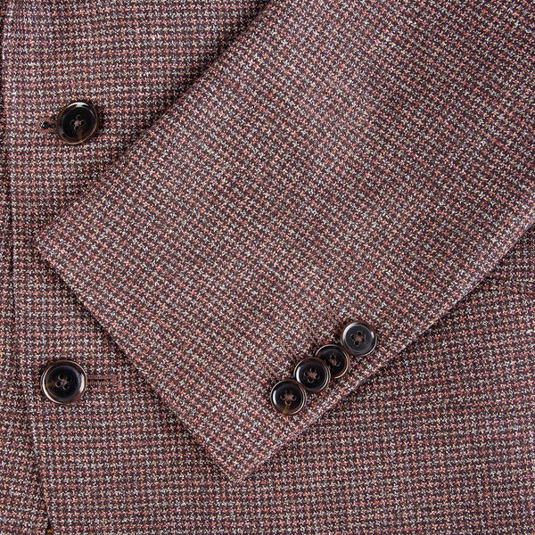 Superfine Brown Hopsack Jacket