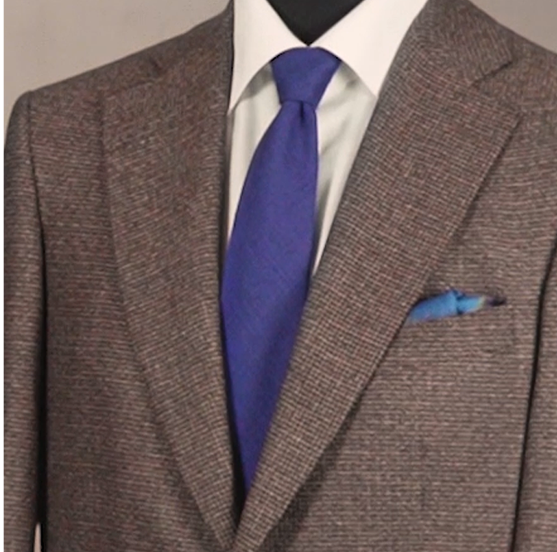 Navy Accessories with a Brown Jacket