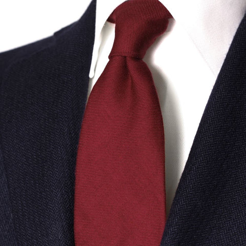 red wool tie