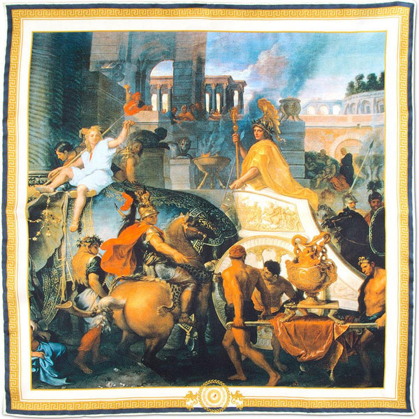 The Entry of Alexander into Babylon Pocket Square